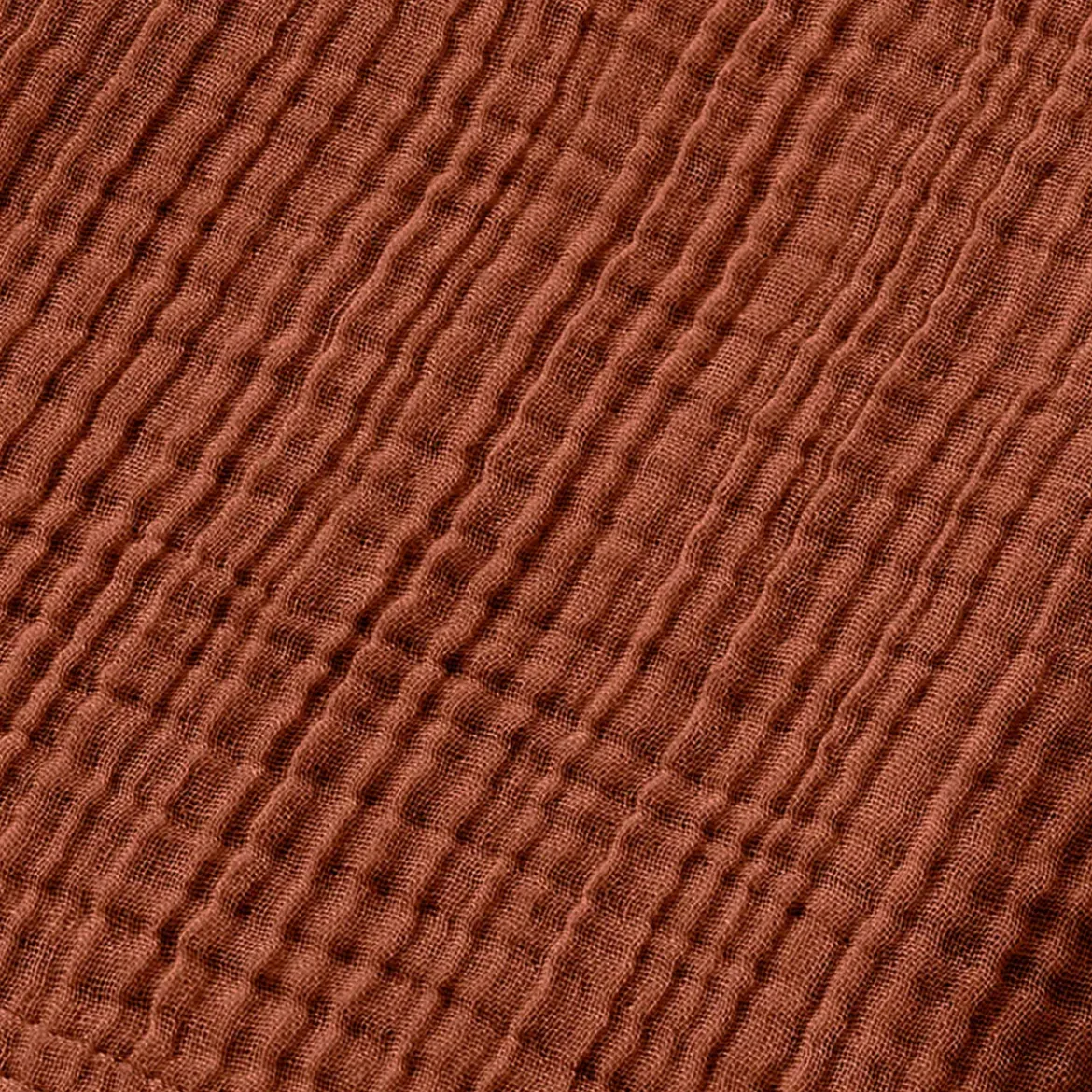 Accappatoio da bagno in garza di cotone L/XL Gaïa Terracotta