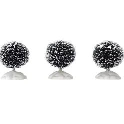 Accessori Lemax Set di 3 alberelli rotondi