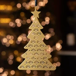 Alberi di Natale traforati herbe Oro