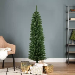 Albero di Natale artificiale H150 cm Stretto Verde abete