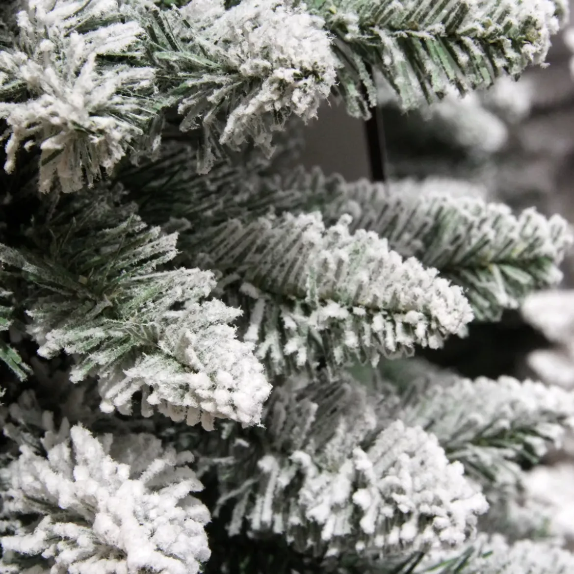 Albero di Natale artificiale Narrow Alt. 180 cm Verde innevato