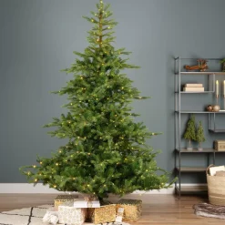 Albero di Natale artificiale luminoso 700 LED H240 cm Glorious Verde abete