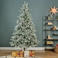 Albero di Natale artificiale Allix Alt. 180 cm Verde innevato