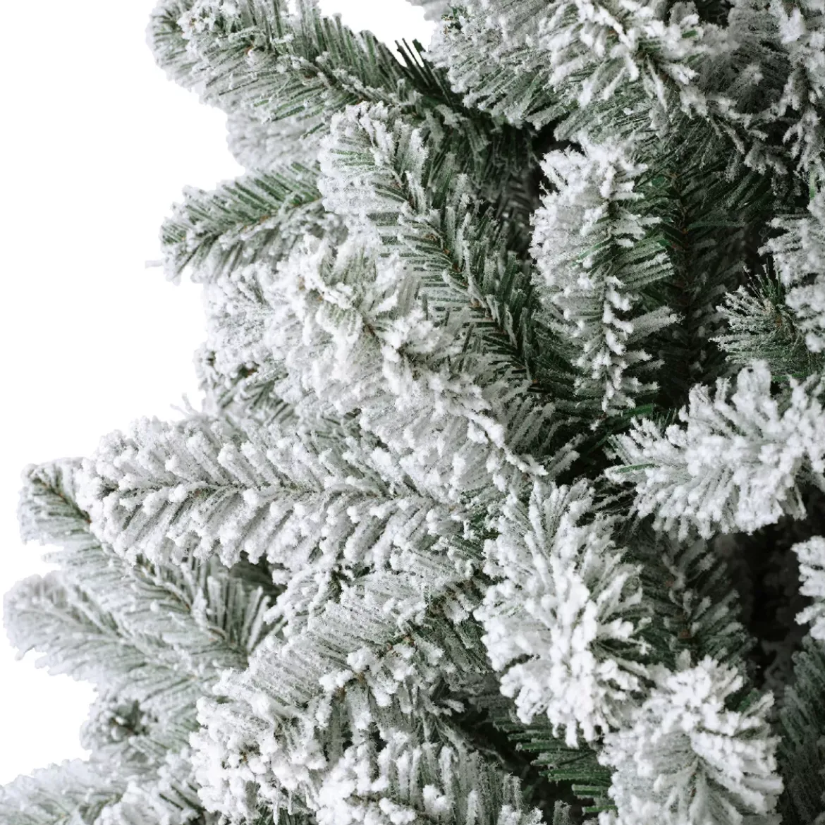 Albero di Natale artificiale luminoso 640 LED H300 cm King Verde innevato
