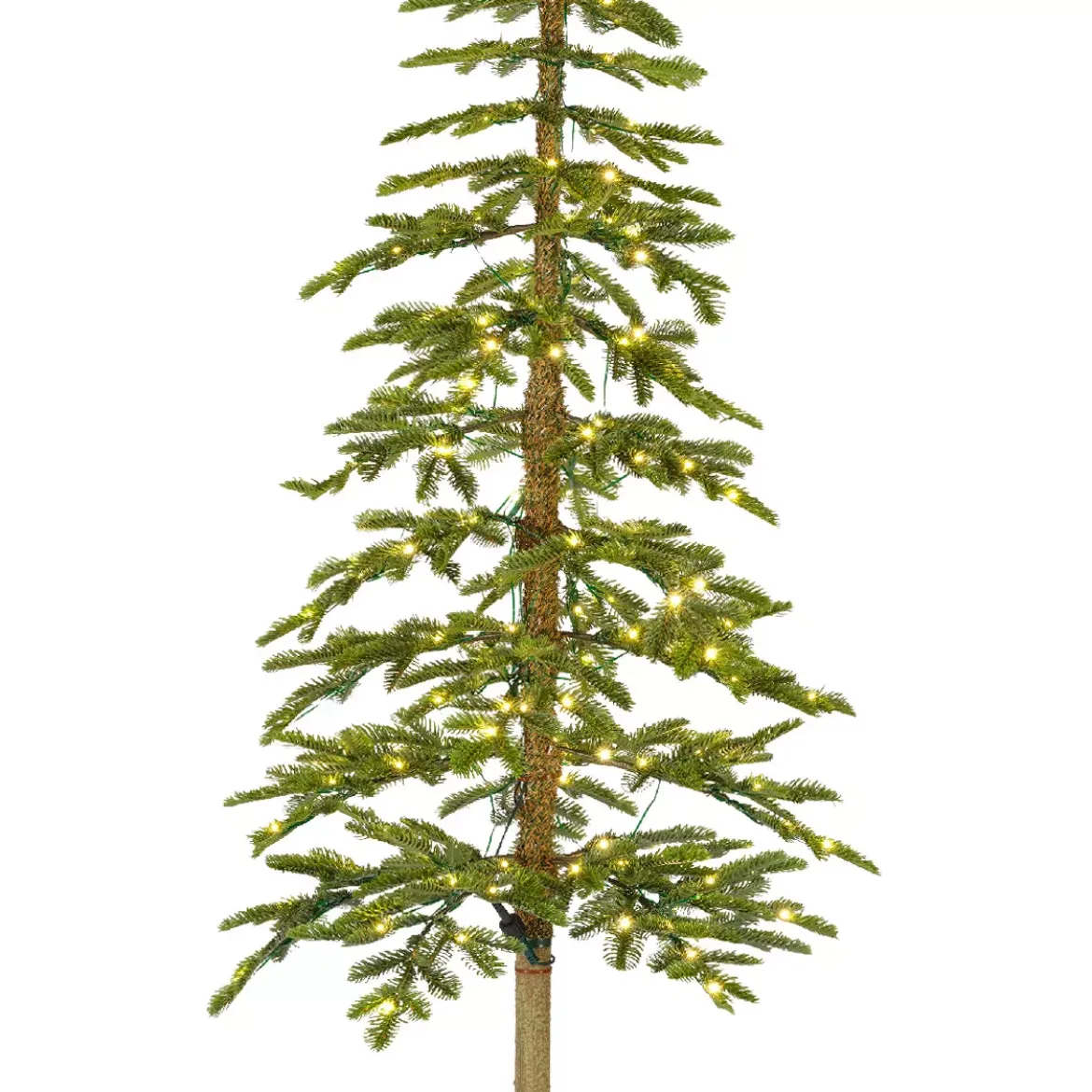 Albero di Natale artificiale luminoso 250 LED H240 cm Sierra Verde abete