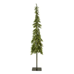 Albero di Natale artificiale luminoso 250 LED H240 cm Sierra Verde abete