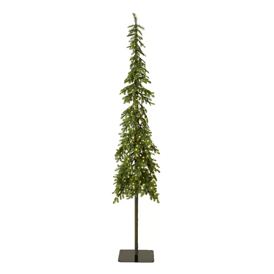Albero di Natale artificiale luminoso 250 LED H240 cm Sierra Verde abete