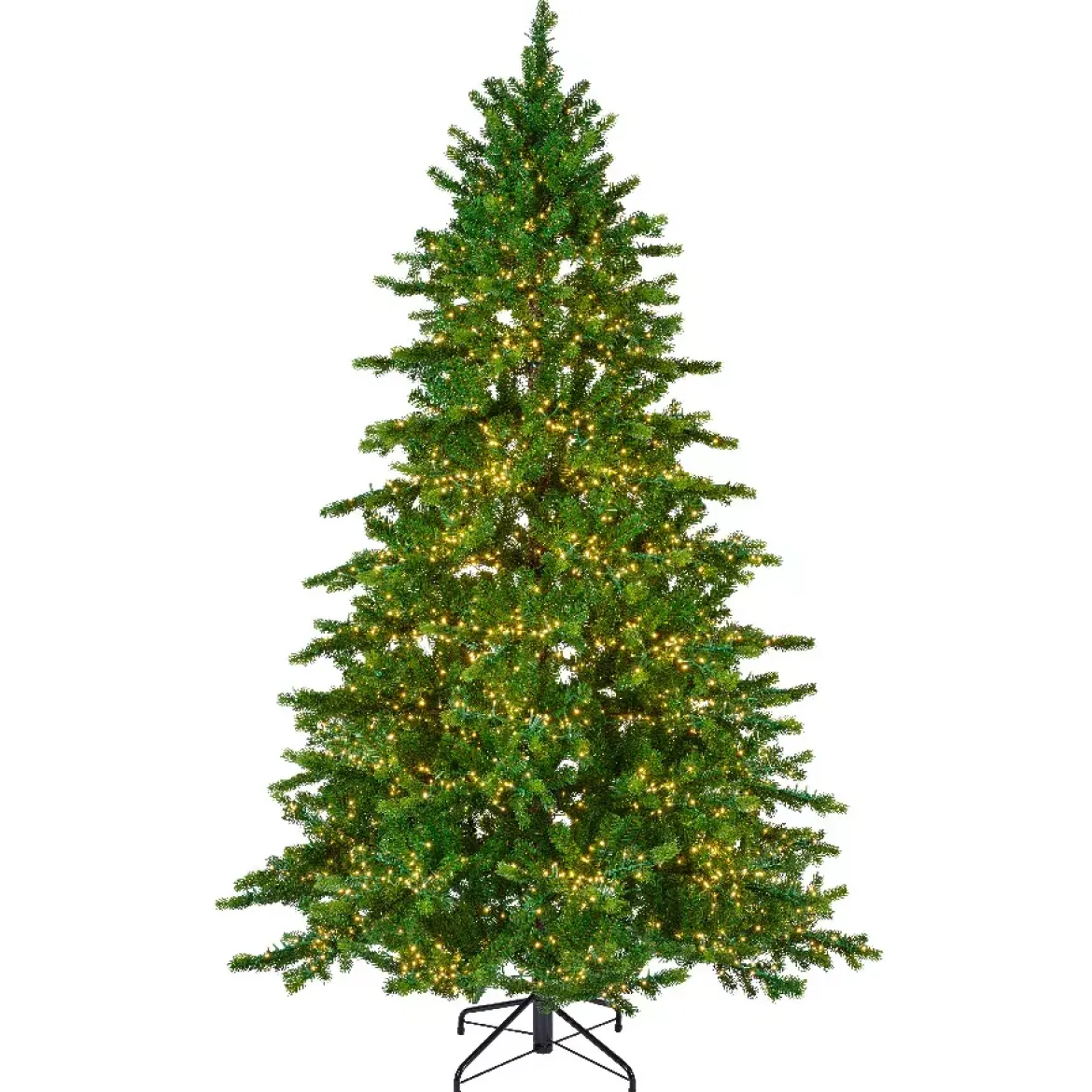 Albero di Natale artificiale luminoso 3000 LED (H180 cm) Caucasia Nordmann Verde abete