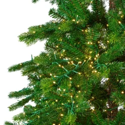 Albero di Natale artificiale luminoso 3000 LED (H180 cm) Caucasia Nordmann Verde abete