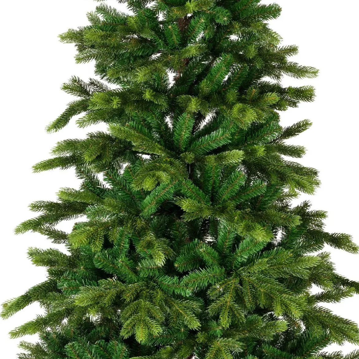 Albero di Natale artificiale Caucasia Nordmann Alt. 180 cm Verde abete