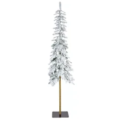 Albero di Natale artificiale Sierra Alt. 150 cm Verde innevato