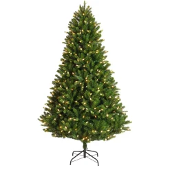 Albero di Natale artificiale luminoso 520 LED (H240 cm) Barrow Verde abete