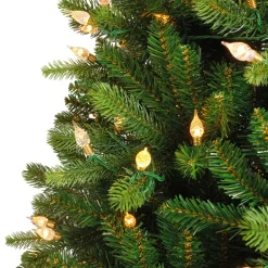 Albero di Natale artificiale luminoso 520 LED (H240 cm) Barrow Verde abete