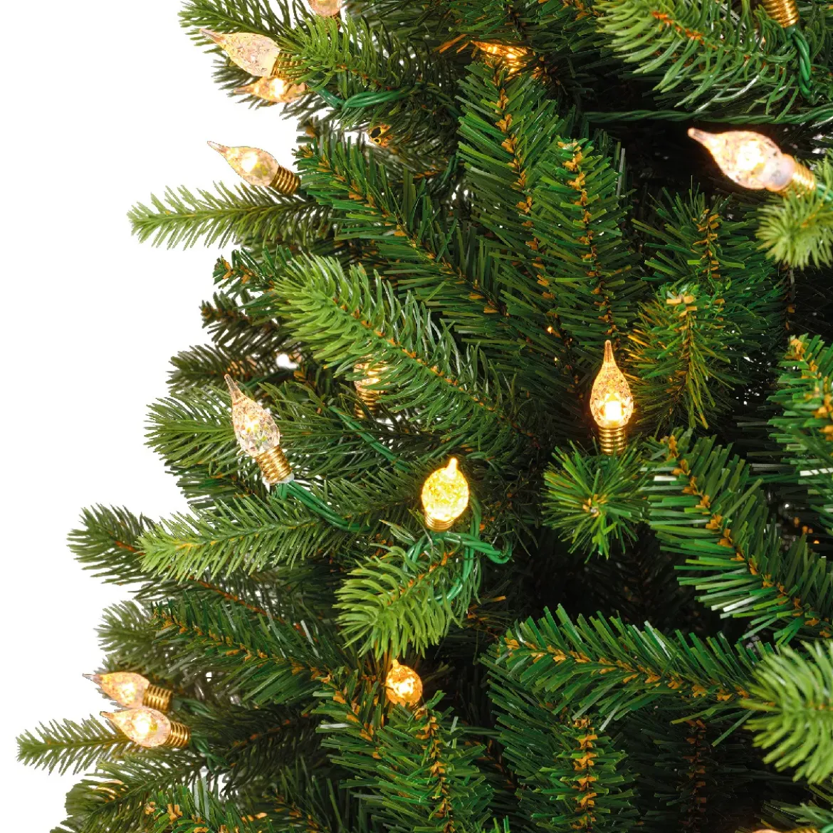 Albero di Natale artificiale luminoso 520 LED (H240 cm) Barrow Verde abete