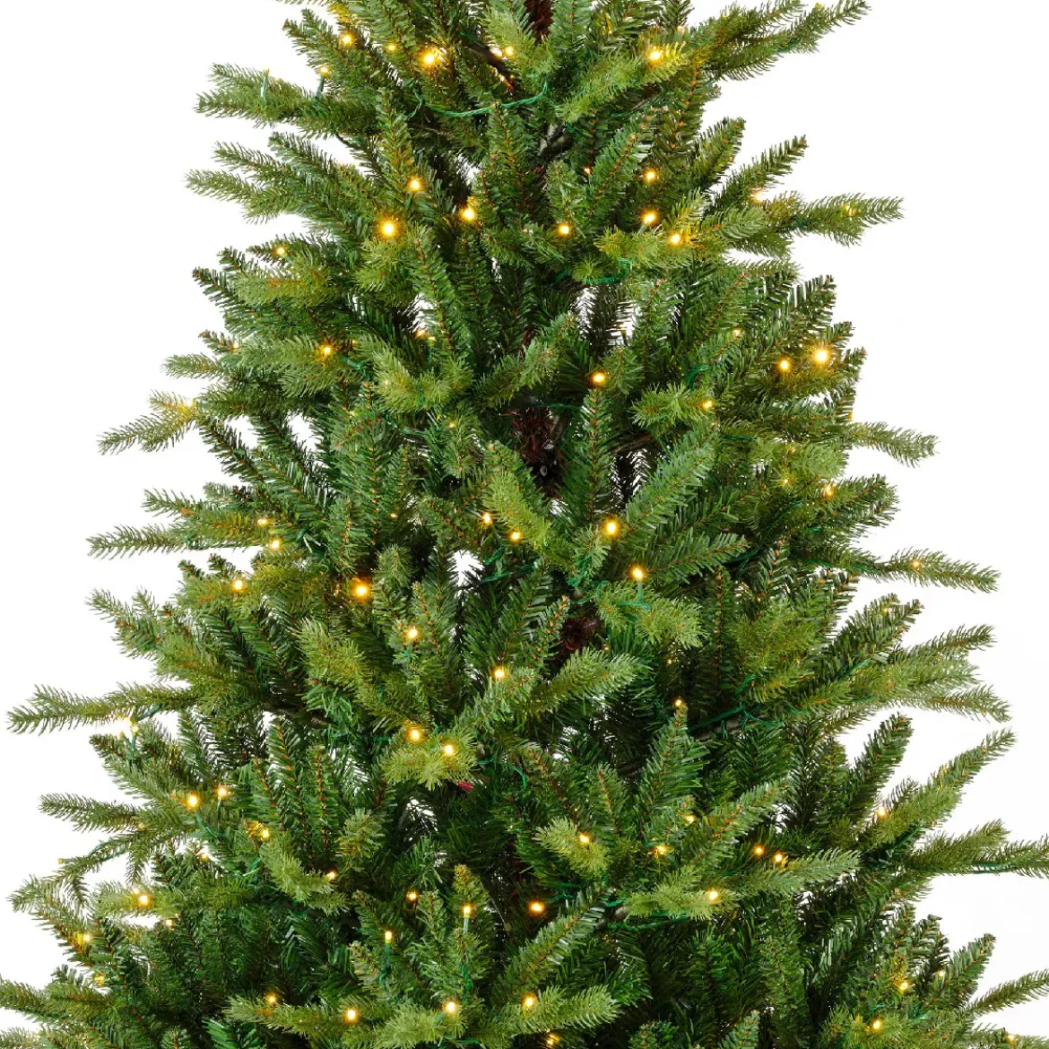 Albero di Natale artificiale luminoso (220 LED) H150 cm Allix Verde abete