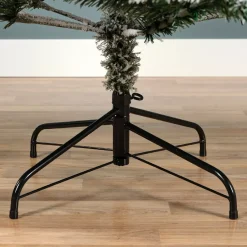 Albero di Natale artificiale luminoso 400 LED H240 cm King Verde innevato