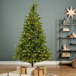 Albero di Natale artificiale luminoso 560 LED (H240 cm) Allix Verde abete
