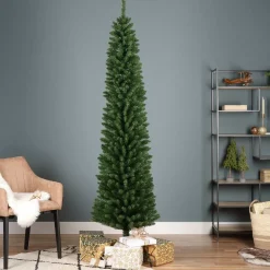Albero di Natale artificiale Narrow Alt. 240 cm Verde abete