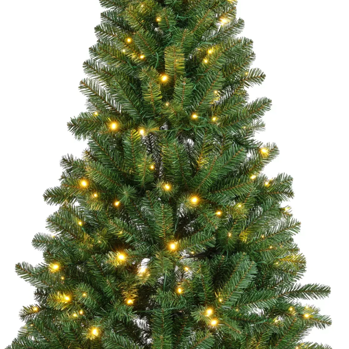 Albero di Natale artificiale luminoso 400 LED H240 cm King Verde abete