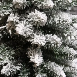 Albero di Natale artificiale Narrow Alt. 300 cm Verde innevato