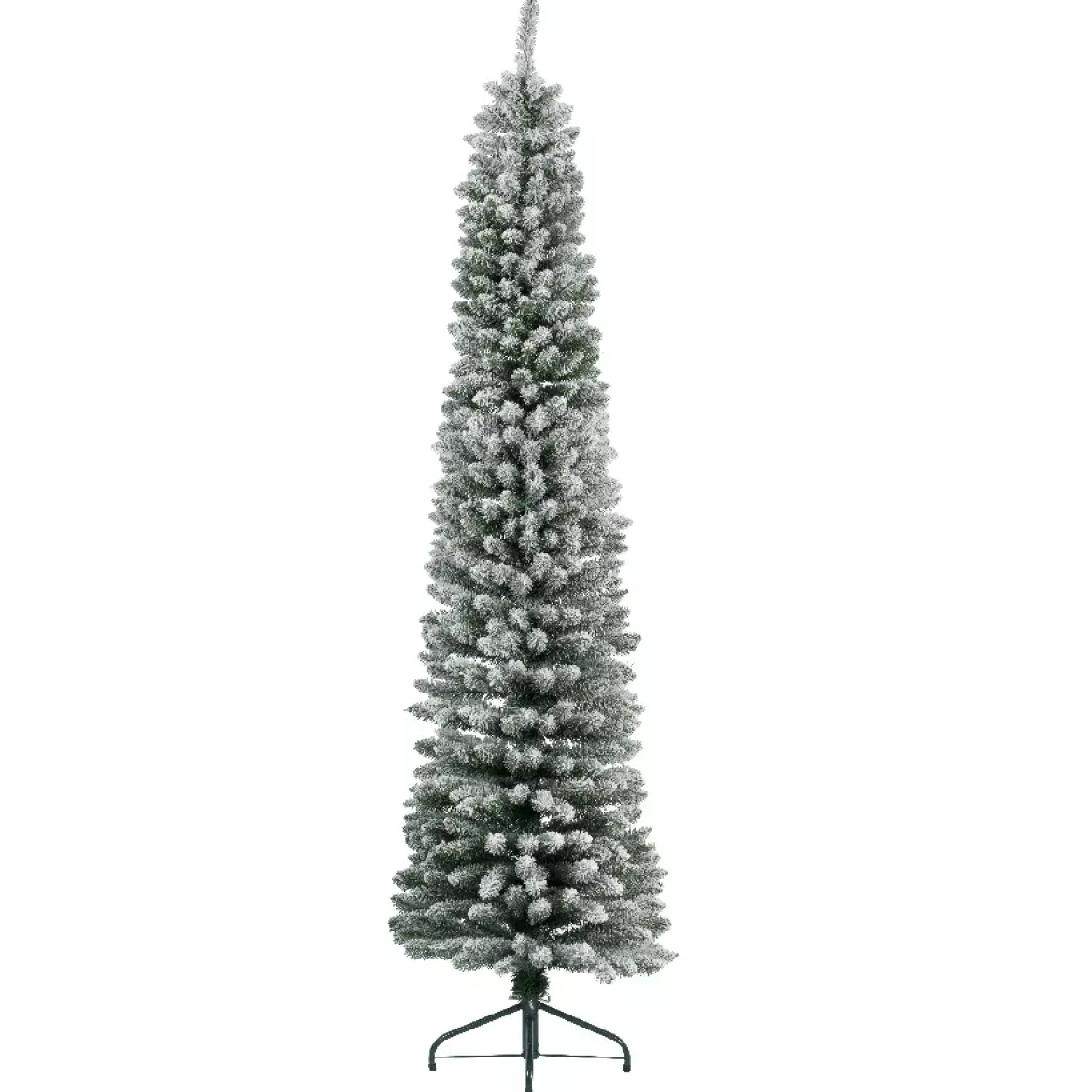 Albero di Natale artificiale Narrow Alt. 300 cm Verde innevato