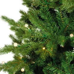 Albero di Natale artificiale luminoso 350 LED (H180 cm) Idaho Verde abete