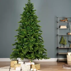 Albero di Natale artificiale Caucasia Nordmann Alt. 210 cm Verde abete