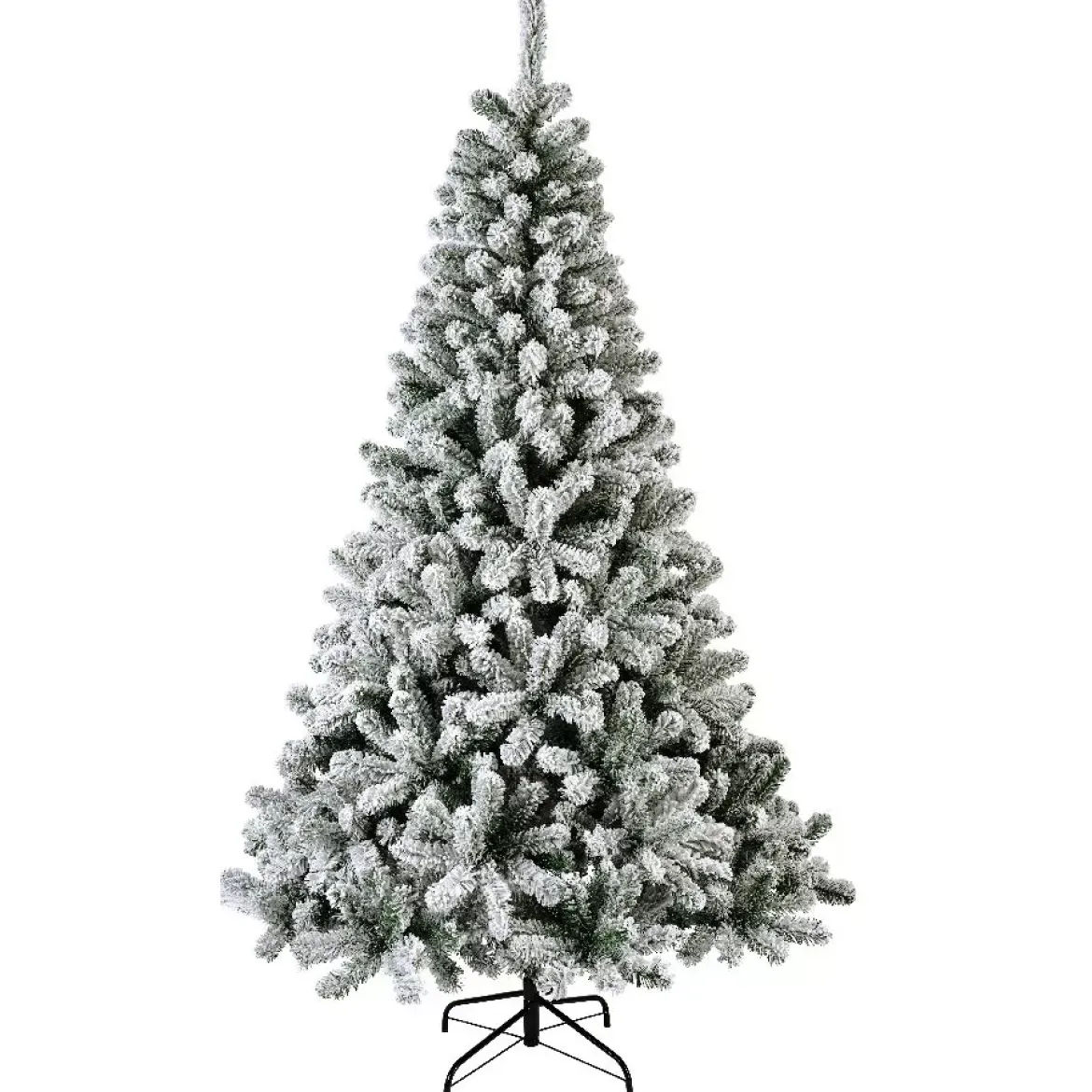 Albero di Natale artificiale King Alt. 150 cm Verde innevato