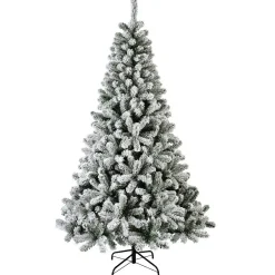 Albero di Natale artificiale King Alt. 180 cm Verde innevato