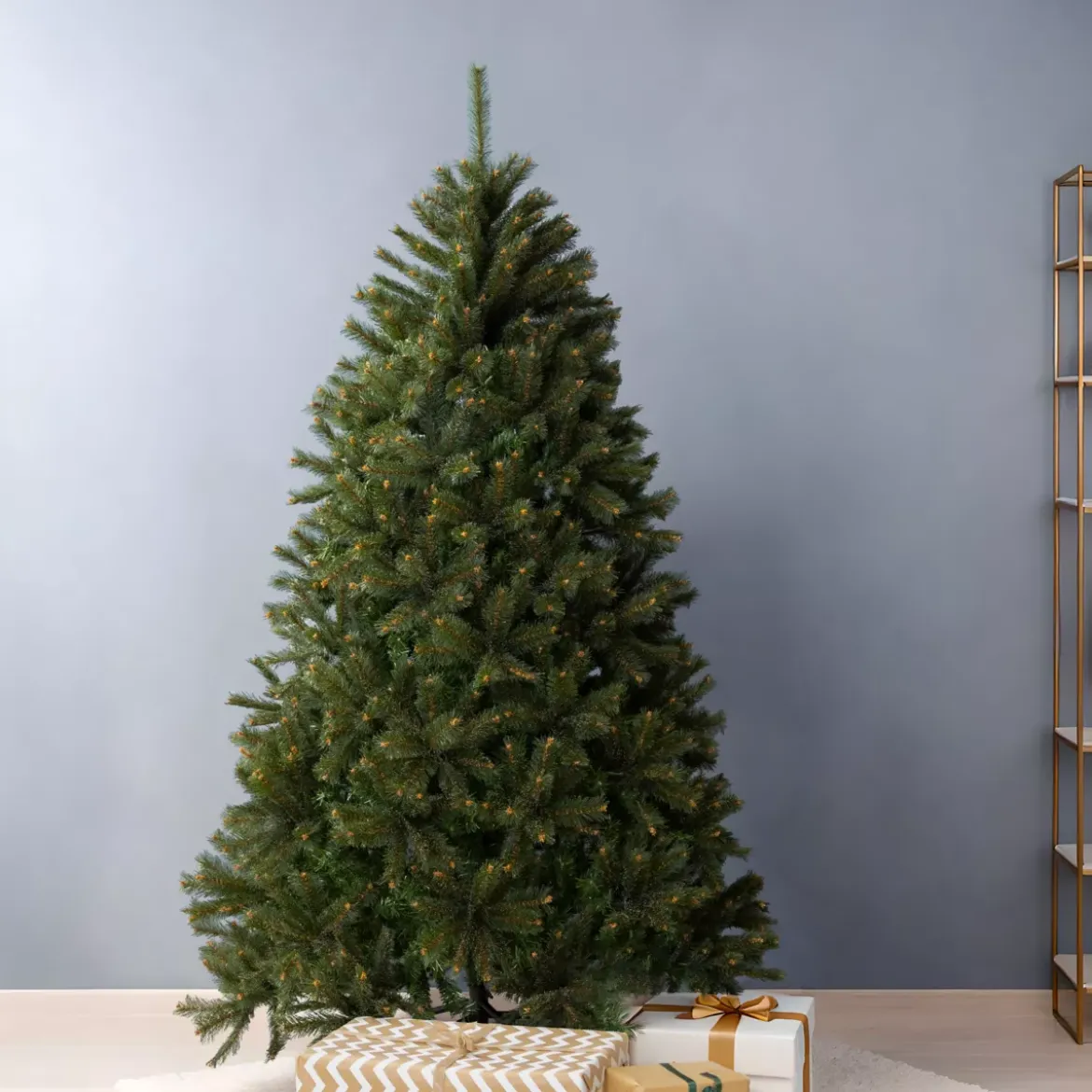Albero di Natale artificiale H180 cm Stockholm Verde brinato