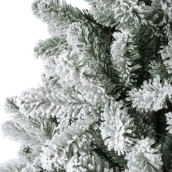 Albero di Natale artificiale King Alt. 240 cm Verde innevato