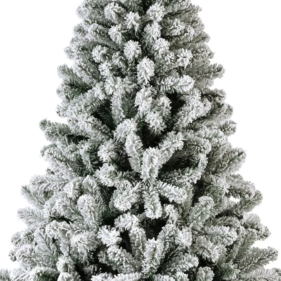 Albero di Natale artificiale King Alt. 240 cm Verde innevato