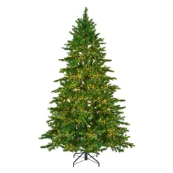 Albero di Natale artificiale luminoso 4000 LED (H210 cm) Caucasia Nordmann Verde abete