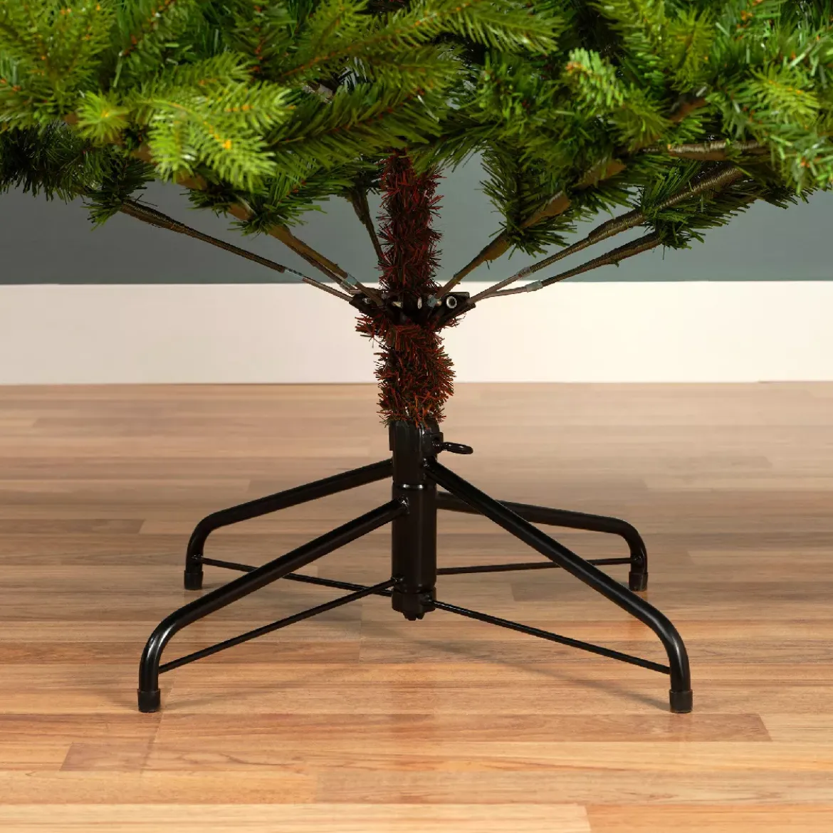 Albero di Natale artificiale luminoso 430 LED (H210 cm) Allix Verde abete