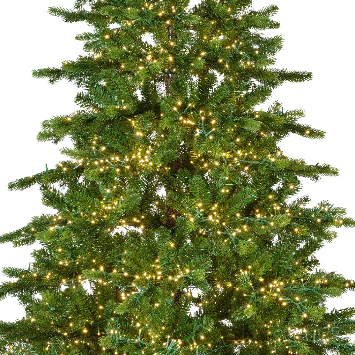 Albero di Natale artificiale luminoso 5400 LED (H240 cm) Caucasia Nordmann Verde abete