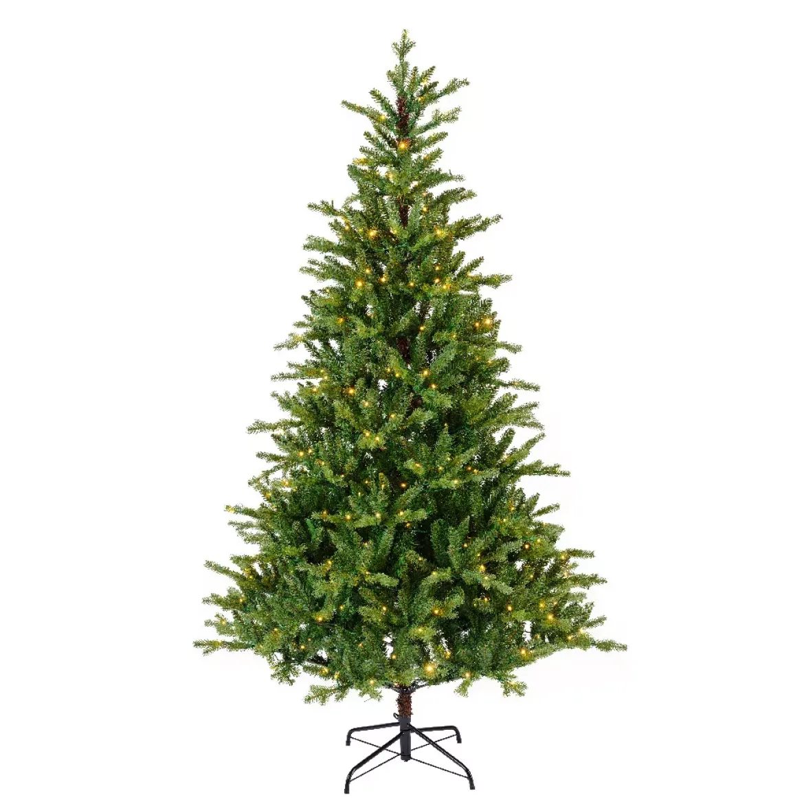 Albero di Natale artificiale luminoso 740 LED (H270 cm) Allix Verde abete