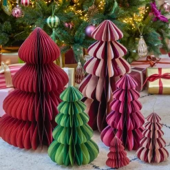 Albero di Natale di carta da appendere (H15 cm) Chiusura Magnetica Verde