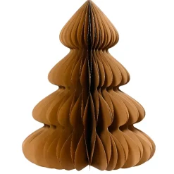 Albero di Natale in carta da tavolo (H60 cm) Chiusura magnetica Marrone caffè