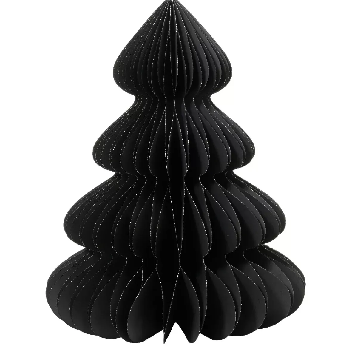 Albero di Natale in carta da tavolo (H90 cm) Chiusura Magnetica Nero