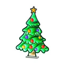 Albero di Natale luminoso 393 LED (H63 cm) Infinity Multicolore