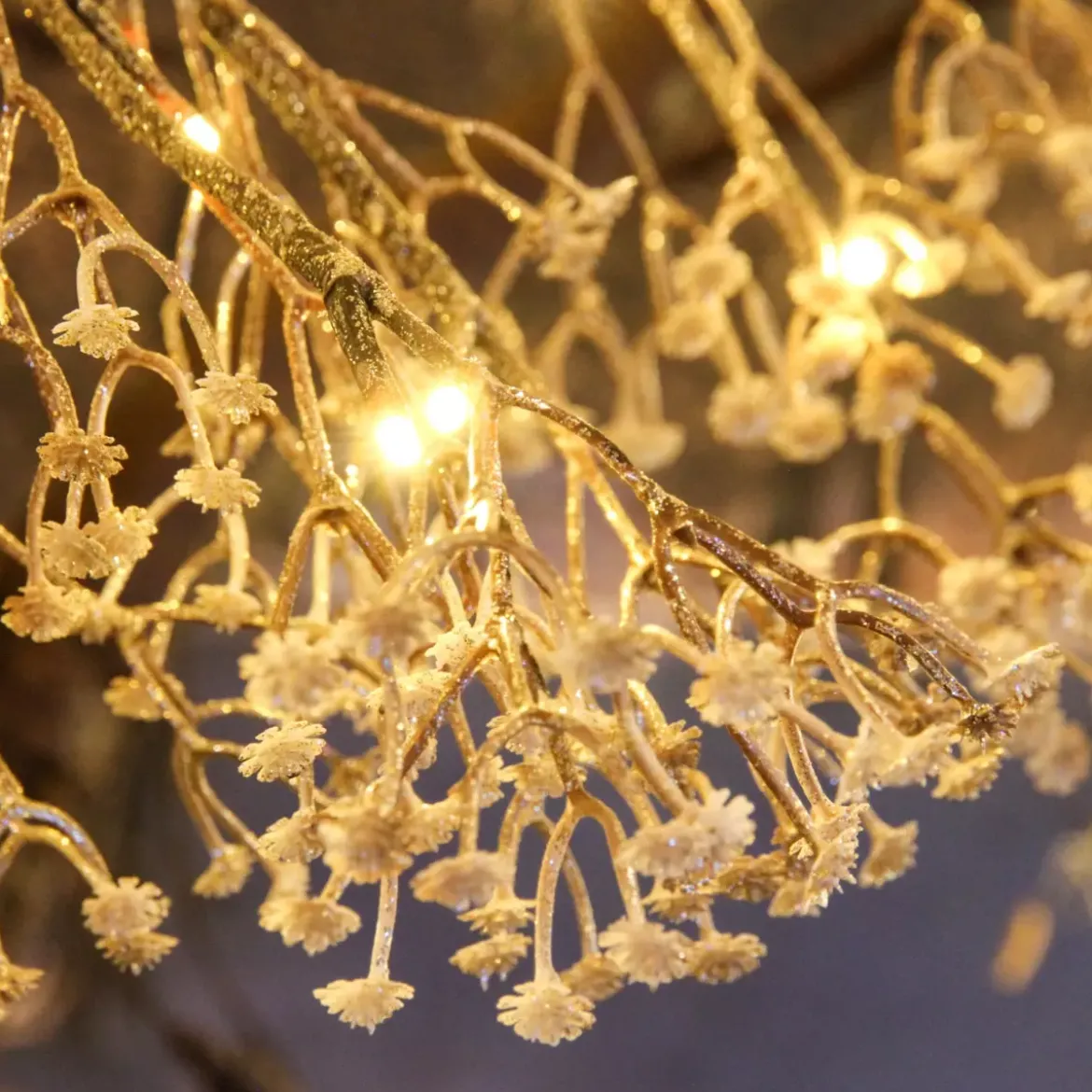 Albero luminoso Gypsophile Altezza 180 cm Bianco caldo