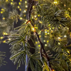 Albero luminoso 600 LED (H180 cm) Betulla innevata Bianco caldo