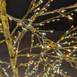 Albero luminoso 1755 LED (H180 cm) Christmas Luxe Oro e bianco caldo