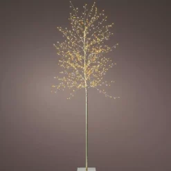 Albero luminoso 720 LED (H180 cm) Holly Platano Bianco e bianco caldo