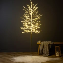 Albero luminoso 720 LED (H180 cm) Pioppo Bianco caldo