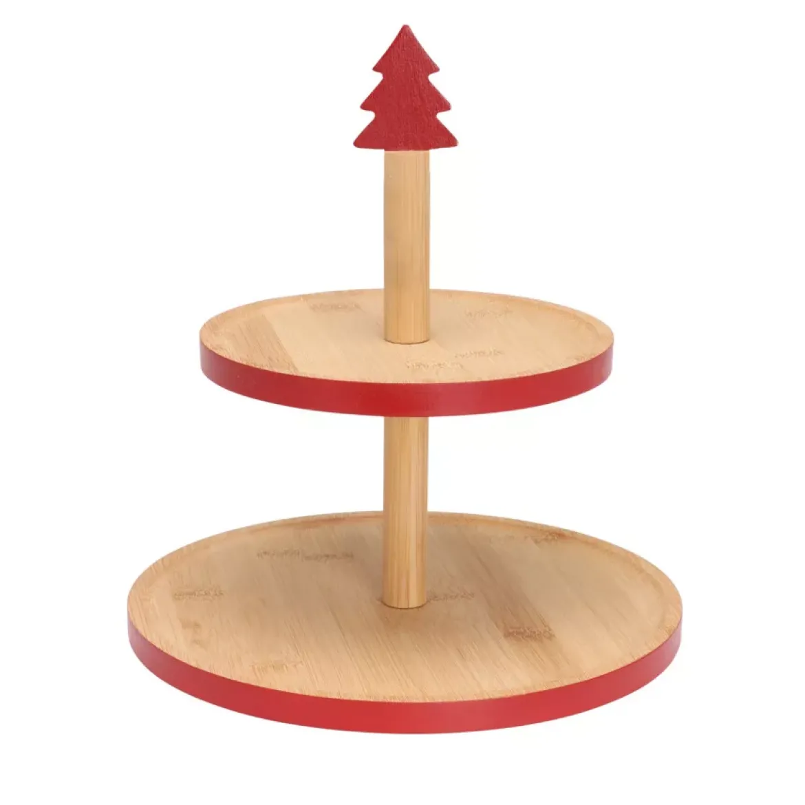 Alzata per dolci (H26 cm) Le Alpi Rosso