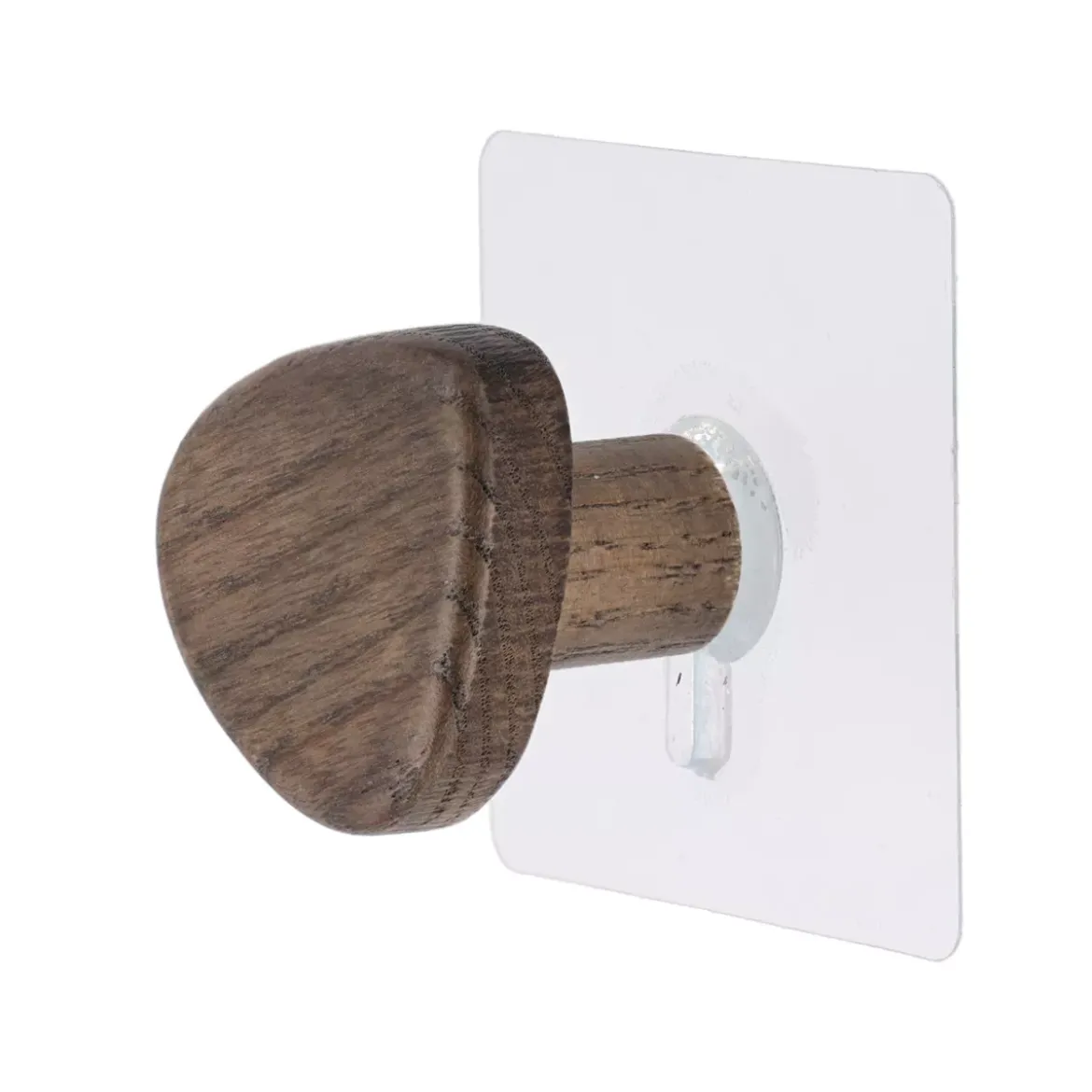 Appendiabiti adesivo da muro (D5,5 cm) Marrone