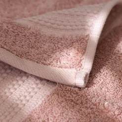 Asciugamano bagno cotone bio (50 x 90 cm) Méline Rosa pesca