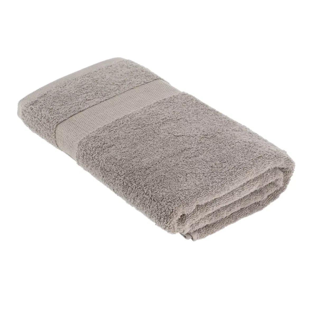 Asciugamano da bagno cotone (90 x 150 cm) Timeless Tortora