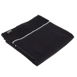 Asciugamano cotone nido d'ape (50 x 90 cm) Japandi Nero